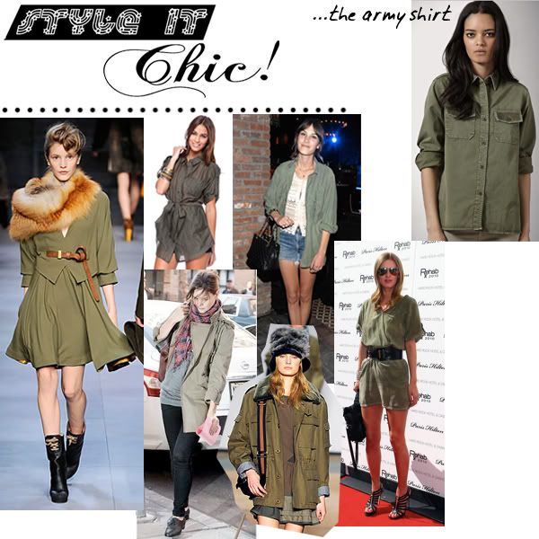 Style It Chic: Army Shirt 3 Ways Style It Chic: Army Shirt 3 Ways