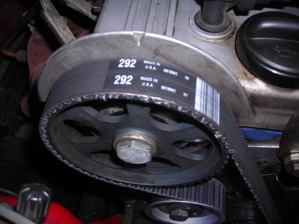 16V timing belt moves
