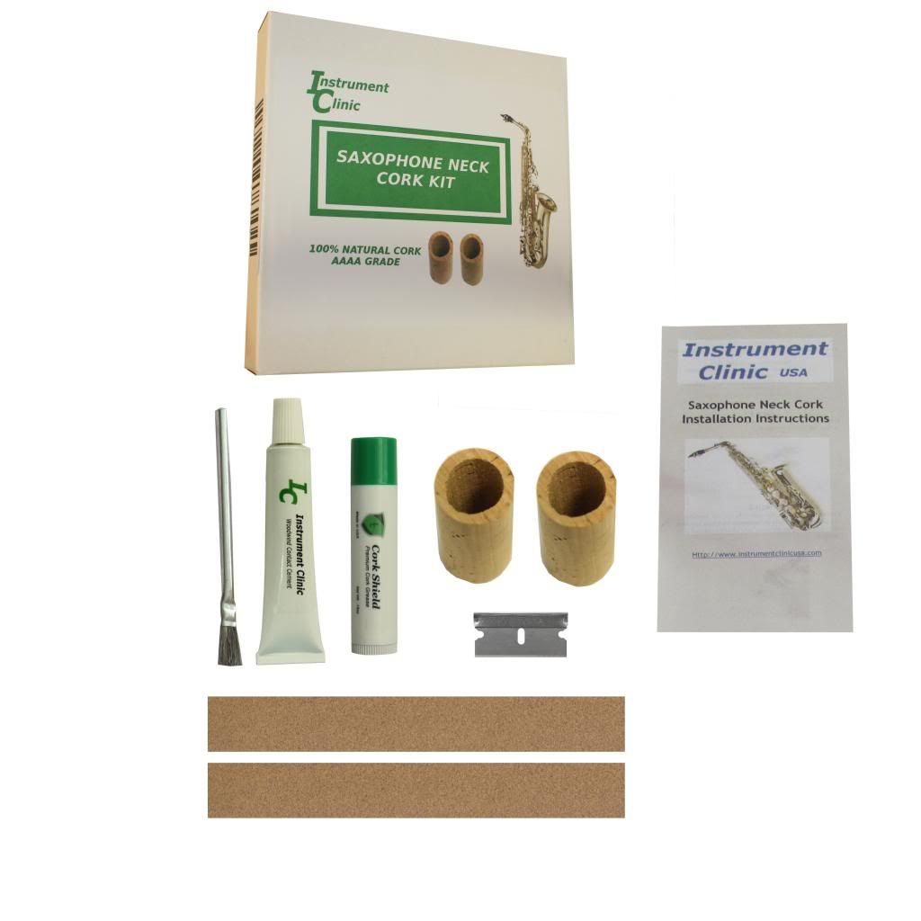 Seamless Alto Saxophone Neck Cork Kit 12.99 Instrument Clinic