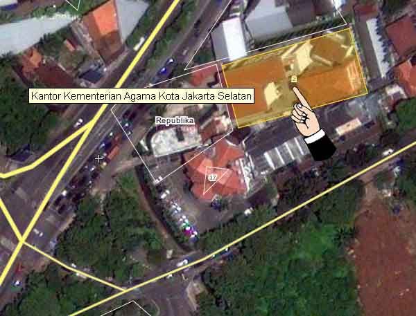 Peta Lokasi Kantor Kementerian Agama Kota Jakarta Selatan