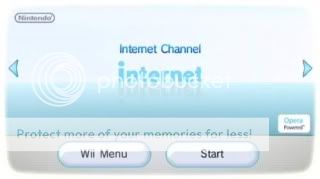 Wii internet channel