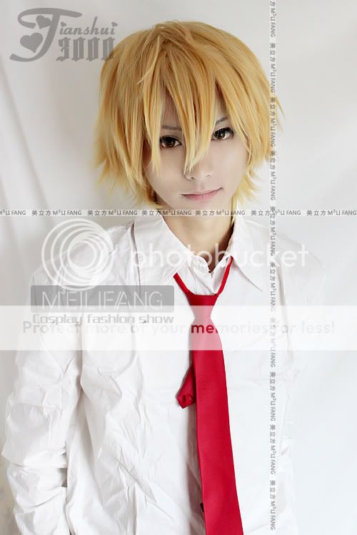 Kaichou wa Maid Sama usui takumi Blonde Cosplay Wig M01  